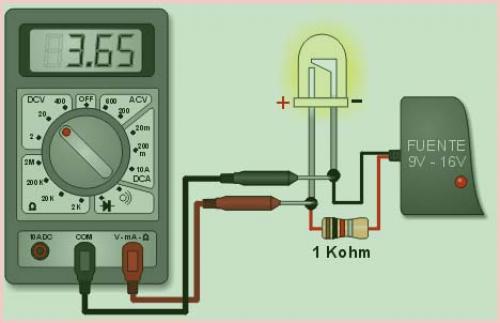 Светодиод напряжение. Как определить напряжение светодиода мультиметром