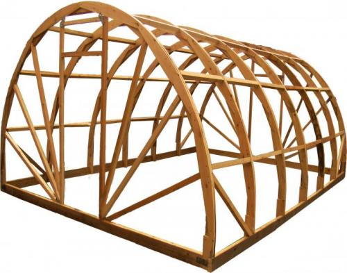 Деревянная арочная теплица своими руками. Пошаговая инструкция конструкции деревянной теплицы (арочный вариант)