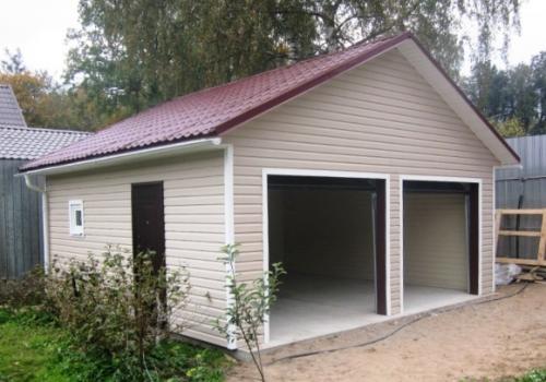 Ширина ворот гаража на 2 машины. Гараж на 2 машины: размер и преимущества