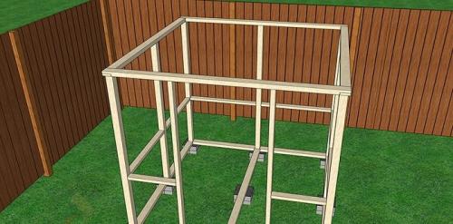 Каркас беседки из бруса. Как сделать (построить) беседку из бруса своими руками? Чертежи и размеры