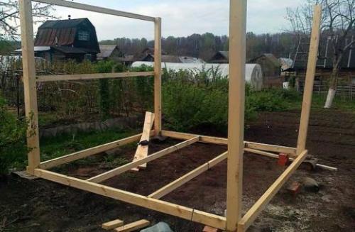 Беседка 3 на 4 с односкатной крышей чертеж. Беседка 3 на 4: подробности возведения