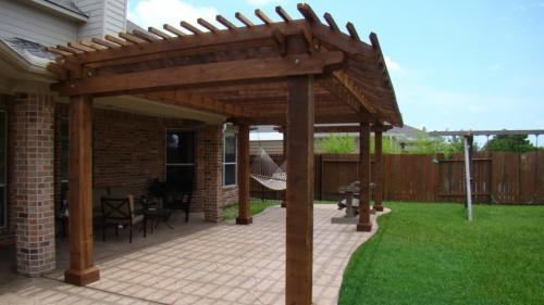 Чертеж беседки 3х3 с односкатной крышей. Терраса, навес и беседка – в чём отличие