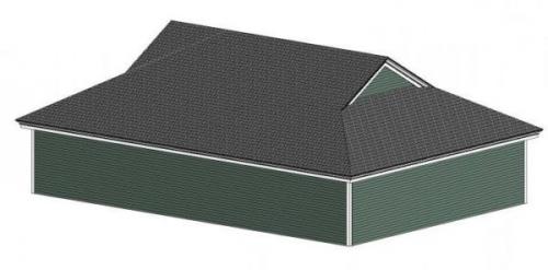 Большая беседка 4х6 из бруса с вальмовой кровлей.. Вальмовая крыша: зарубежная классика 18