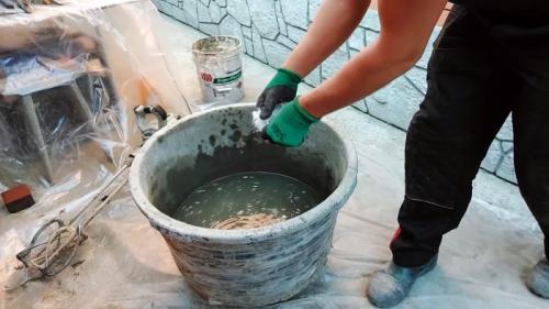 Пропорции раствора для штукатурки фасада. Процесс замешивания цементной штукатурки