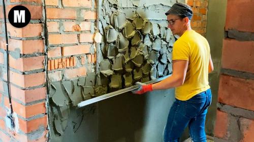 Цементная штукатурка своими руками для внутренних работ. Как быстро оштукатурить стены цементной штукатуркой