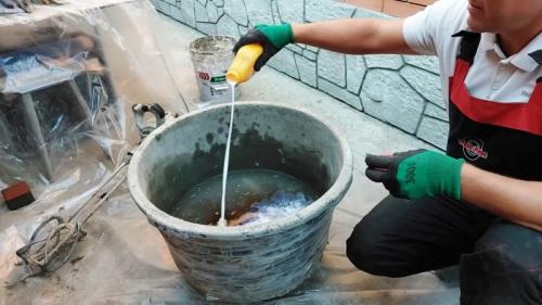 Пропорции раствора для штукатурки фасада. Процесс замешивания цементной штукатурки