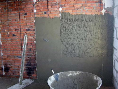 Штукатурка стен цементом. Штукатурка стен цементно песчаным раствором – функции штукатурки и правила нанесения