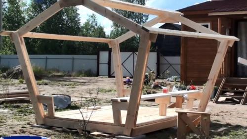 Как я строил свою беседку. Процесс изготовления беседки