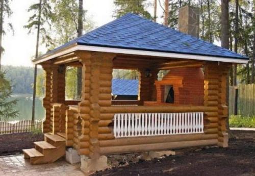 Беседка на земле. Какой фундамент необходим для беседки