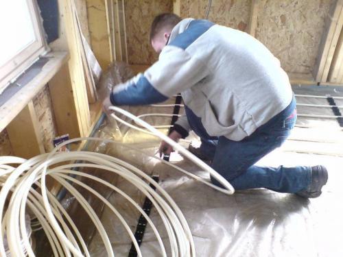 Схемы монтажа водяного теплого пола 21