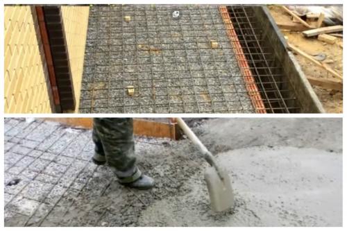 Толщина бетона под камаз. Заливка площадки бетоном под авто во дворе дома