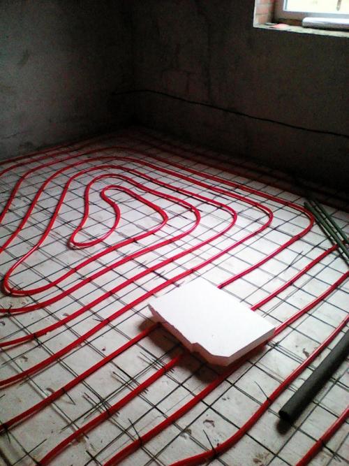 Толщина стяжки теплого пола в гараже. Все виды