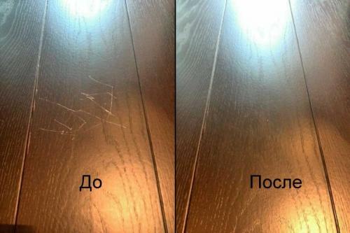 Как устранить царапины и потертости на паркете перед полировкой. Как убрать глубокие царапины на паркетной доске?