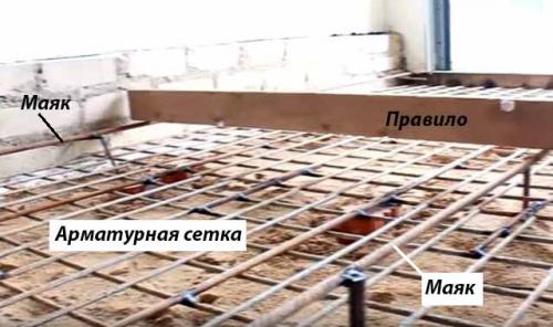 Заливка пола в гараже миксером. Устройство основания