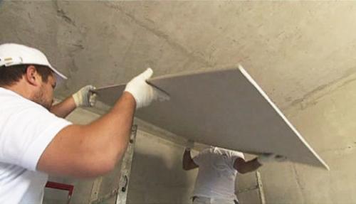 Каркас из профиля для гипсокартона на потолок. Выравнивание потолка гипсокартоном