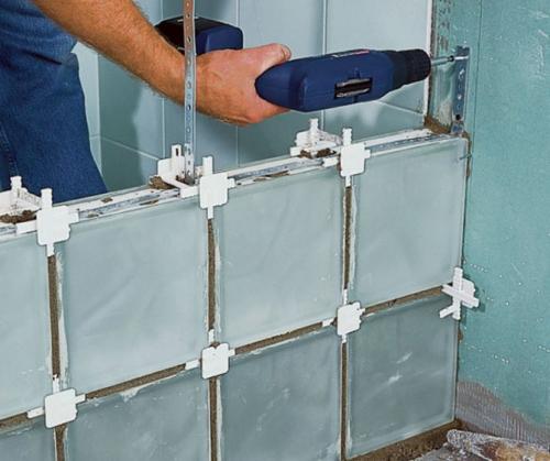Монтаж стеклоблоков в гипсокартон. Монтаж и укладка стеклоблоков