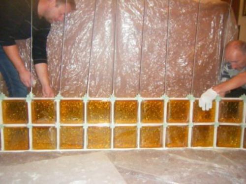 Монтаж стеклоблоков в гипсокартон. Монтаж и укладка стеклоблоков