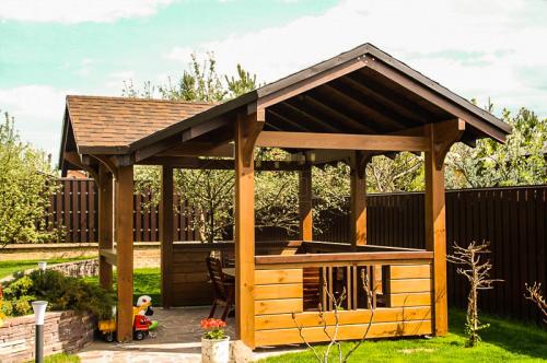 Проект беседки из бруса. Строительство шаг за шагом