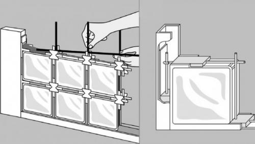 Как выполнить монтаж стеклоблоков своими руками правильно. Как монтировать стеклоблоки своими руками