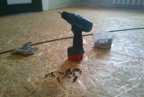 Укладываем ДСП на деревянный пол под ламинат. Монтаж основания 15