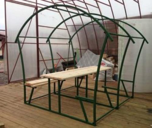 Чертеж беседки 2х3 из металла. Чертеж беседки из профильной трубы, как сварить самостоятельно конструкцию