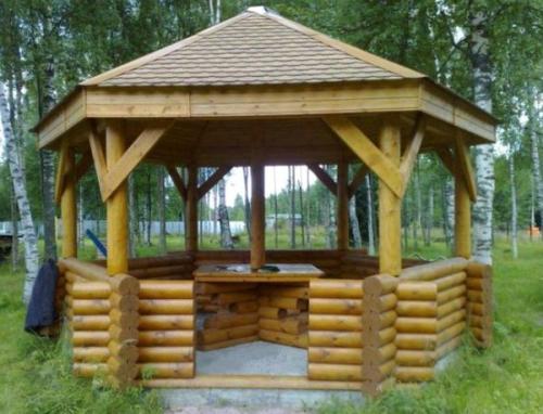 Шестиугольная беседка из металла. Виды конструкций и варианты дизайна