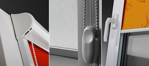 Установка рулонных штор открытого типа на окно 12