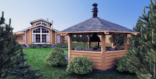 Садовая беседка своими руками. Чертежи и размеры для самых красивых беседок 21