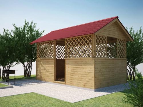 Садовая беседка своими руками. Чертежи и размеры для самых красивых беседок 28