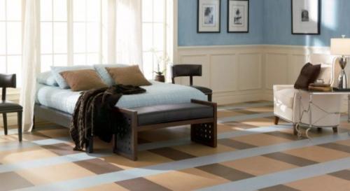 Какой пол сделать в спальне. Какое покрытие безопаснее