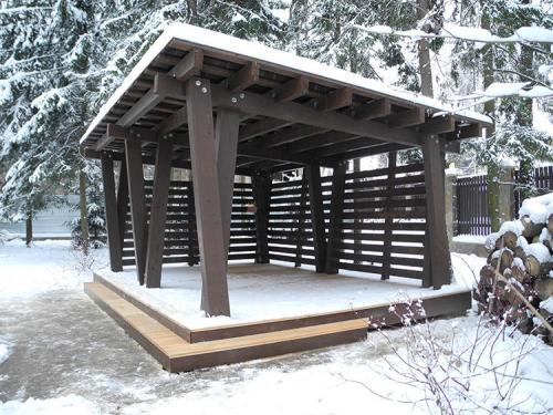 Расчет навеса из дерева. Натуральный материал на приусадебном участке — навес из дерева своими руками