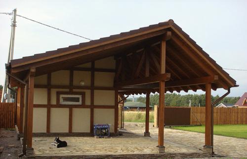 Расчет навеса из дерева. Натуральный материал на приусадебном участке — навес из дерева своими руками