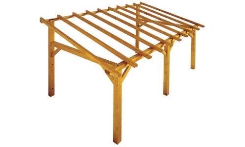 Чертеж односкатного навеса для машины. Разновидности навесов