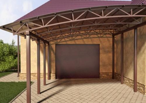 Навес для машины. Как сделать навес для автомобиля своими руками: фото, виды, обзор материалов
