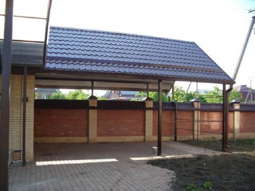 Навес для машины. Как сделать навес для автомобиля своими руками: фото, виды, обзор материалов