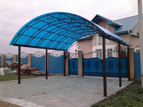 Односкатный навес для машины своими руками. Разновидности навесов