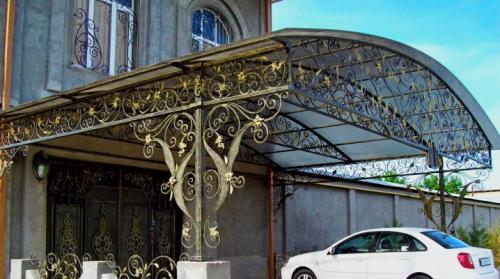 Навес из металлического уголка. Все о металлических навесах