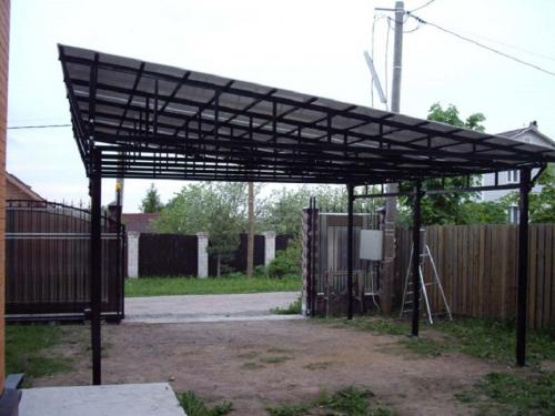 Навес для машины чертеж. Как сделать навес для автомобиля своими руками: фото, виды, обзор материалов