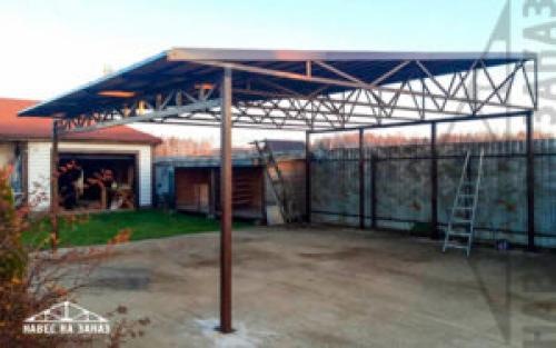 Как правильно установить крышу навеса. Этап I: ставим опоры