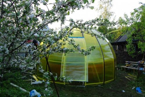 Круглая оранжерея. Круглая теплица: как построить самостоятельно простые проекты (83 фото-идеи)