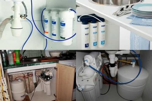 Схема подключения магистрального фильтра. Монтаж фильтра для воды под мойку