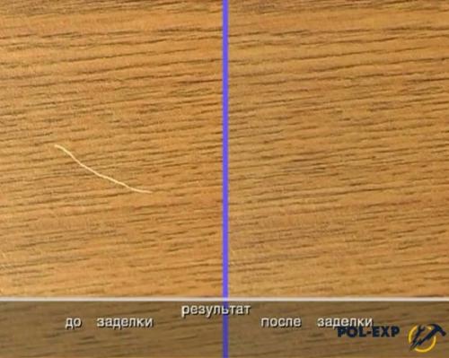 Как устранить царапины на лаке на пробковом полу. Устранение мелких дефектов