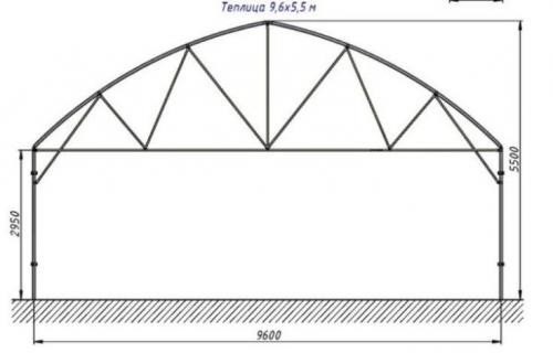 Чертеж теплицы из поликарбоната. (+63 фото) Теплица из поликарбоната своими руками чертежи