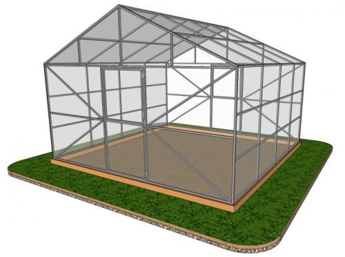 Прямоугольная теплица с двускатной крышей. Что такое двускатная теплица с крышей «домиком»