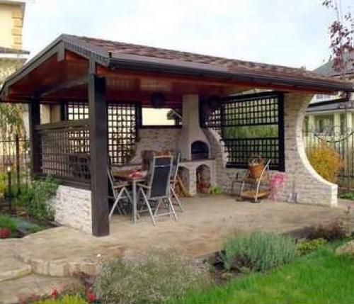 Какие размеры должна иметь беседка с барбекю, чтобы она была удобной и функциональной. Строим беседку с барбекю — важные моменты в строительстве