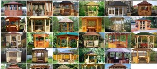 70 чертежей эскизов и макетов с размерами Квадратных беседок. >100 чертежей, размеров и пошаговых фото сборки. 11