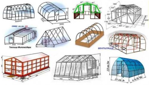 Чертежи теплиц с размерами. Теплица и парник своими руками из профильной трубы