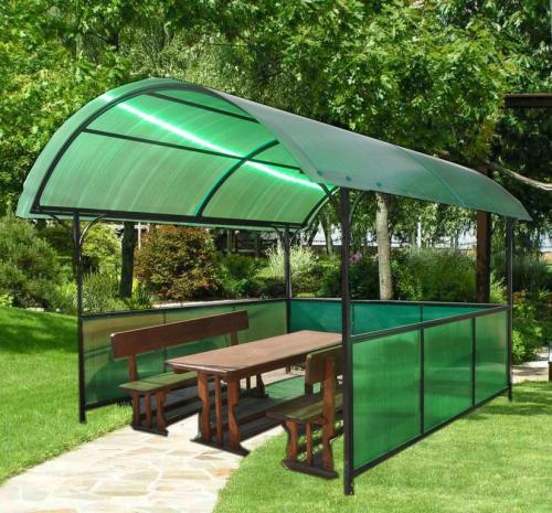 Беседки из бруса для вашего садового участка.. Фундаментное основание 06