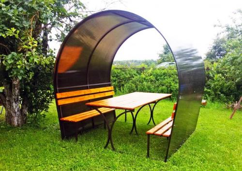 Беседки из бруса для вашего садового участка.. Фундаментное основание 07