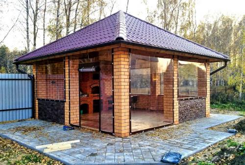 Как сделать крышу для беседки с мангалом и барбекю. Материалы для беседки